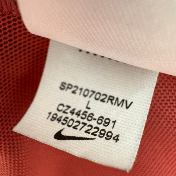 NIKE Women's Large‎ Rust Pink Indy Sports Bra Racerback Medium Support Padded - Picture 5 of 7